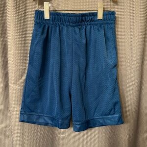 Blue Mesh Athletic Shorts